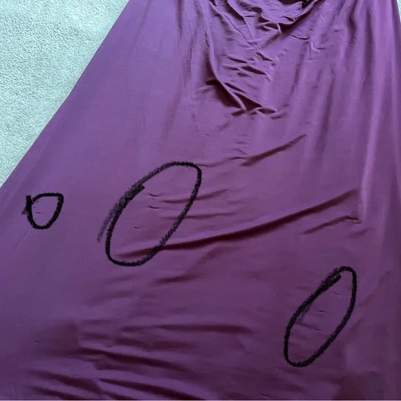 JOVANI EVENING GOWN W/ RUCHING AND EMBELLISHED SHOULDER DETAILS SIZE 20 - Picture 6 of 10